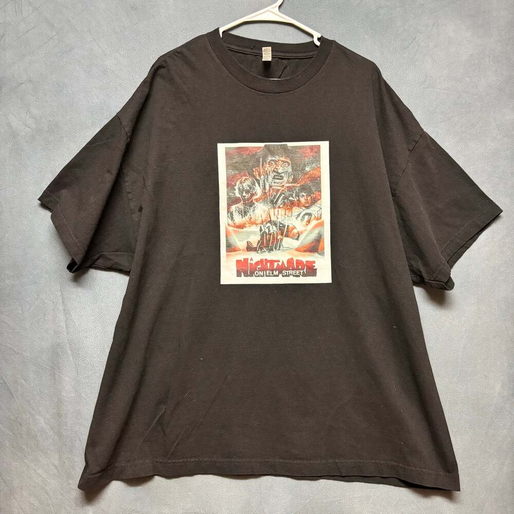 A Nightmare on Elm Street Freddy Krueger Horror Movie T-Shirt Mens 3XL Black